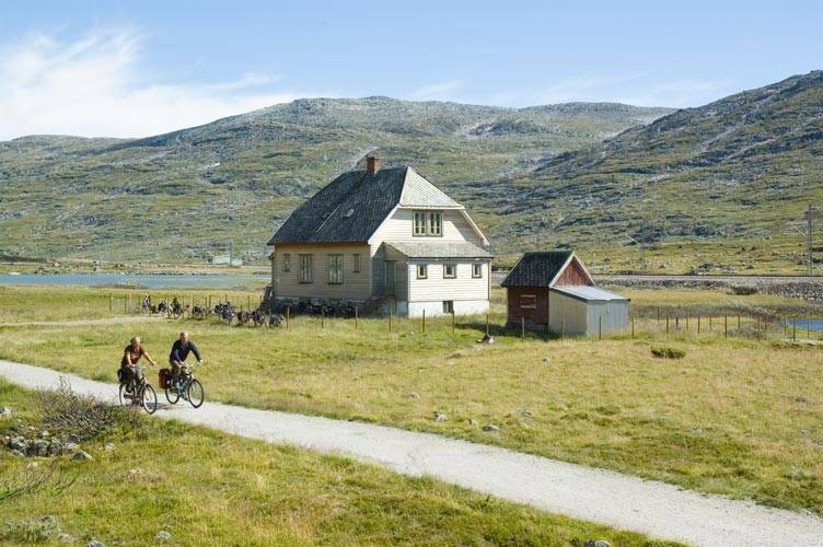 Hytta sett fra Rallarveien